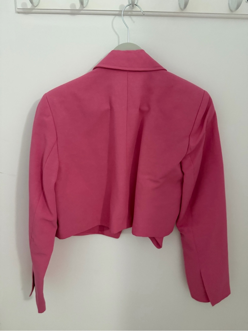 Zara Bright Pink Cropped Blazer - Picture 3 of 3